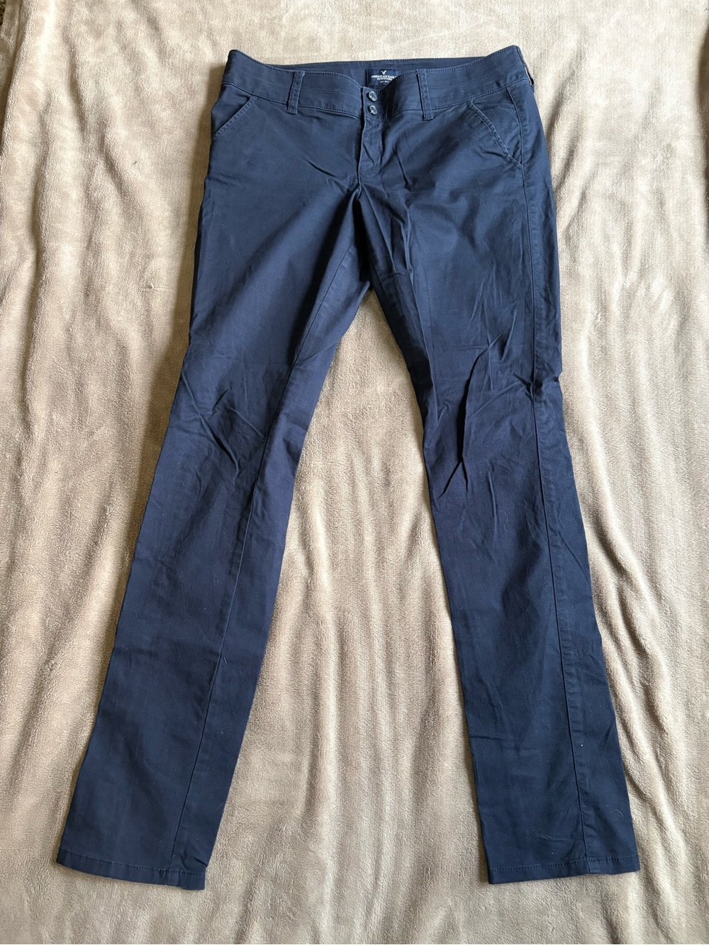 American Eagle Outfitters Women’s Dark Navy Slim Chinos